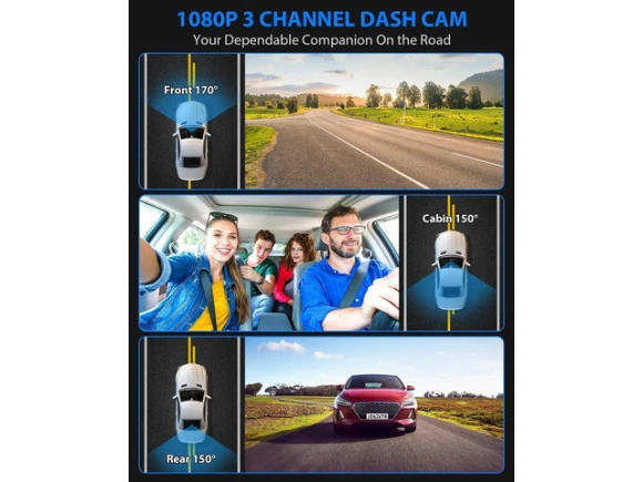 3-Channel Dash Camera — Dash Cam, ilepo