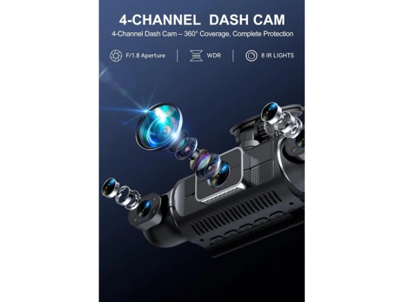 4-Channel Dash Camera — Dash Cam, ilepo