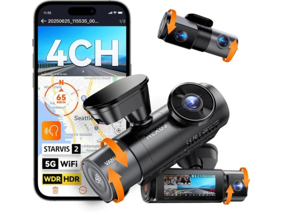 4-Channel Dash Camera — Dash Cam, VANTRUE
