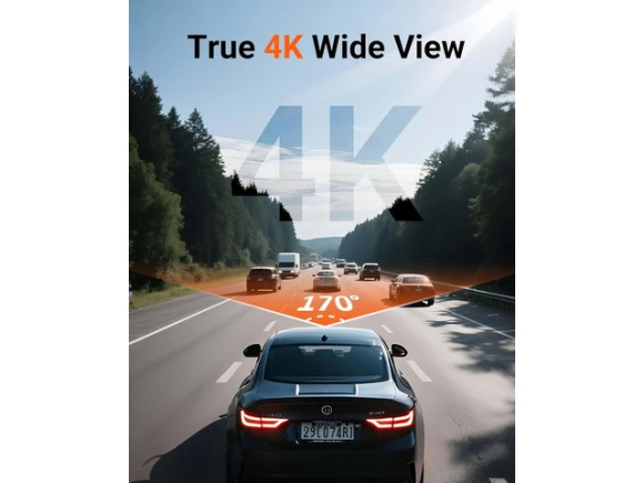 4K Dash Camera with Built-in 5G WiFi and 64GB Card — Dash Cam, ilepo