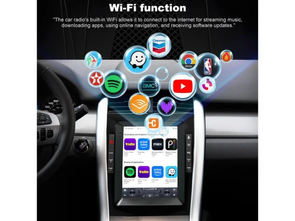 9.7-Inch Car Stereo for Ford Edge (2011–2014) — Car Infotainment System, ilepo