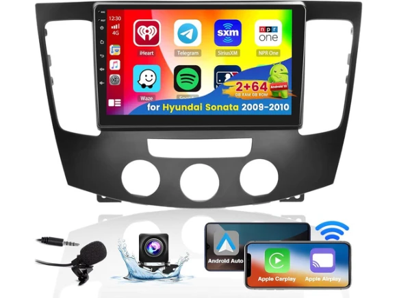 Android Touchscreen Car Stereo for Hyundai Sonata 2009–2010 (Manual A/C) — Car Infotainment System, Roinvou