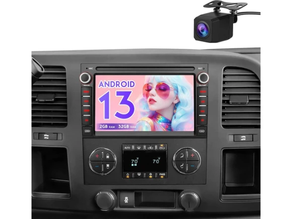 Car Stereo Radio for Chevy Silverado, Tahoe, GMC Sierra, and Yukon, 2007–2013 — Car Infotainment System, ilepo