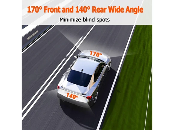 Front and Rear Dash Camera with 32GB SD Card — Dash Cam, ilepo