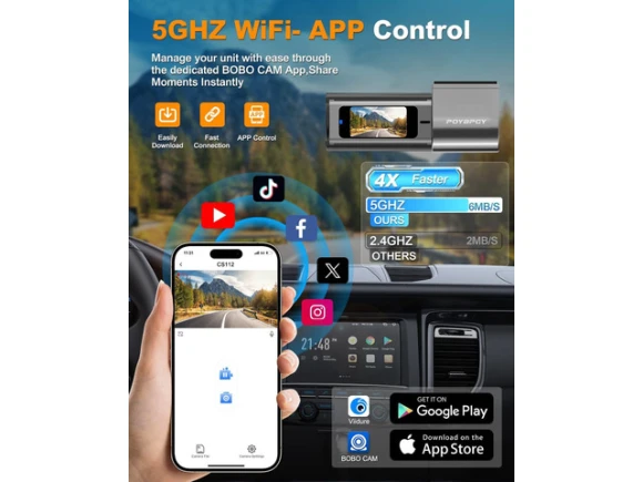 Front and Rear Dash Camera with 4K Video — Dash Cam, ilepo