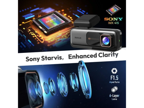 Front and Rear Dash Camera with 64GB SD Card — Dash Cam, BOTSLAB