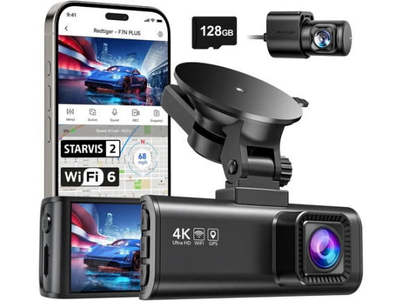 Front-and-Rear Dash Camera — Dash Cam, REDTIGER