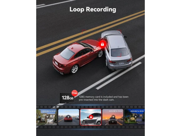 Front-and-Rear Dash Camera — Dash Cam, REDTIGER