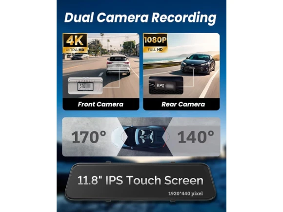 Rear View Mirror Camera — Dash Cam, ilepo