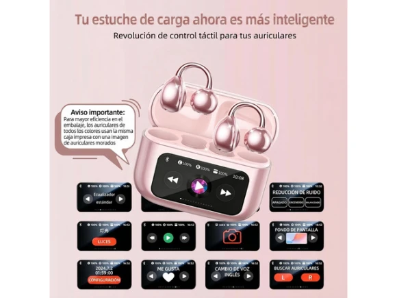 Open-Ear Wireless Earbuds with Touchscreen Case — Wireless Earbuds, Generic Logic, Inc.