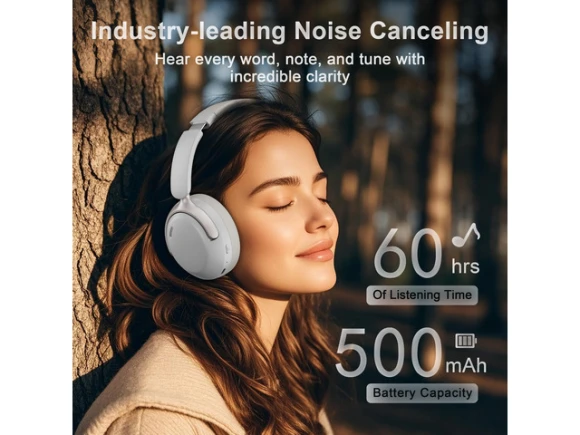 Over-ear headphones with case — Wireless Earbuds, Generic Logic, Inc.