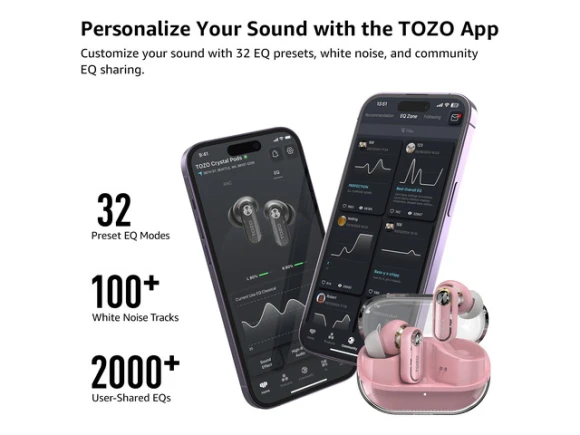 Pink Wireless Earbuds — Wireless Earbuds, Generic Logic, Inc.