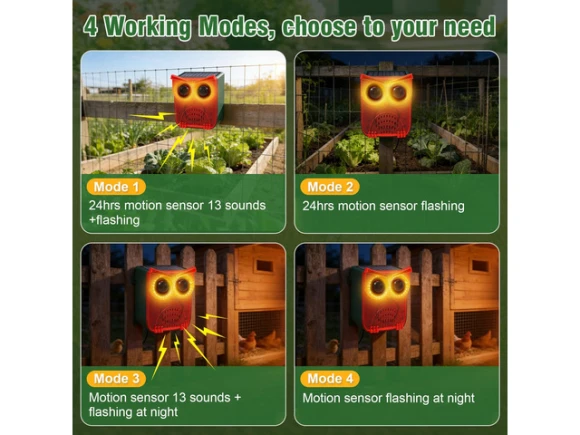 Solar Motion Sensor Alarm, 3 Pack — Motion Sensor, Generic Logic, Inc.