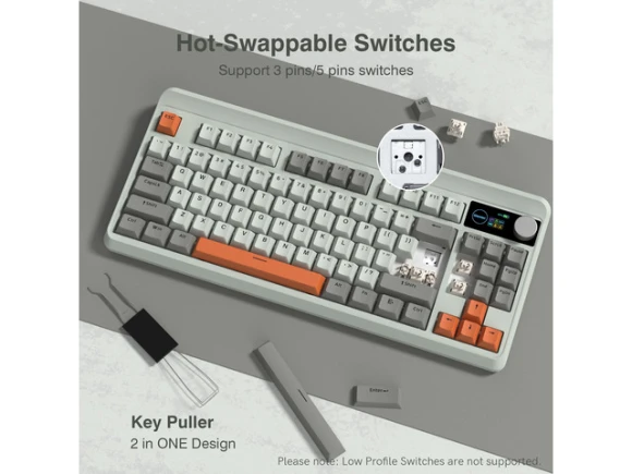 75% Mechanical Keyboard — Bluetooth Keyboard, Womier