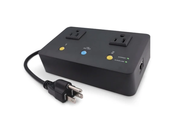 Internet-enabled IP remote power switch with 2 outlets — Smart Plug, Generic Logic, Inc.