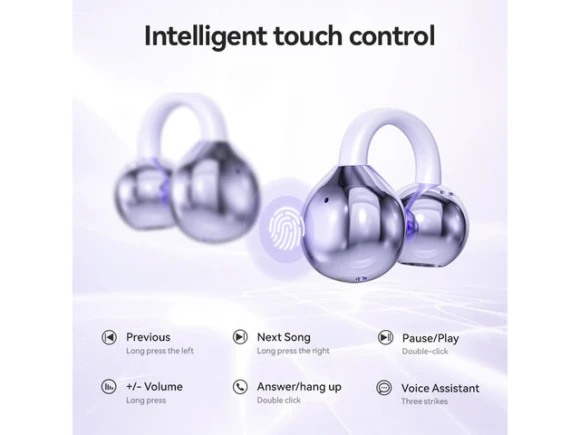 Open-ear clip-on earbuds — Wireless Earbuds, Generic Logic, Inc.