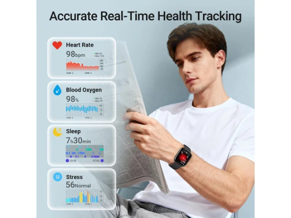 Smart Watch with 1.85' AMOLED Display and 2 Bands — Smart Watch, Generic Logic, Inc.
