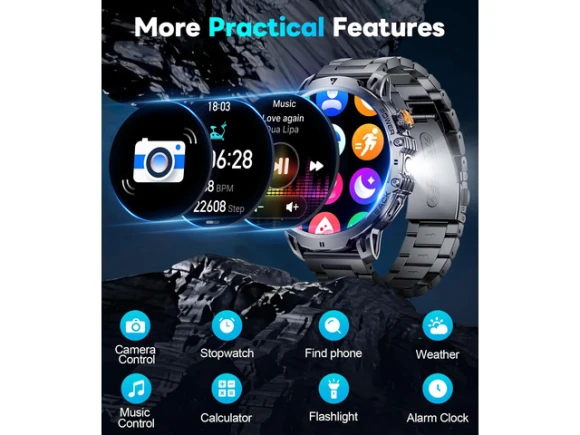 Smartwatch, Brown, 2 Bands — Smart Watch, Generic Logic, Inc.