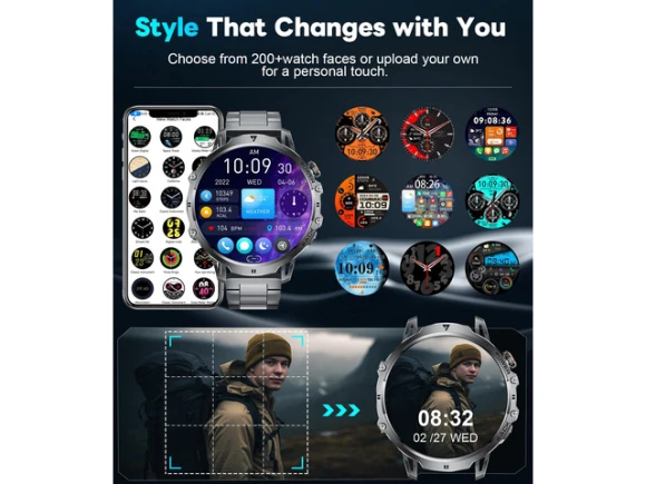 Smartwatch, Brown, 2 Bands — Smart Watch, Generic Logic, Inc.