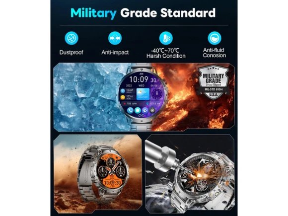 Smartwatch, Brown, 2 Bands — Smart Watch, Generic Logic, Inc.