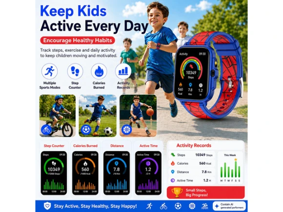 Smart Watch for Kids, Blue and Red — Kids Smart Watch, Generic Logic, Inc.