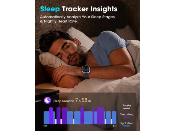 Smartwatch with 2.02-inch display, built-in GPS and 100+ sport modes — Smart Watch, Generic Logic, Inc.