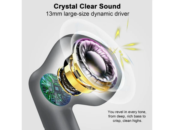 Gray Wireless Earbuds — Wireless Earbuds, Generic Logic, Inc.