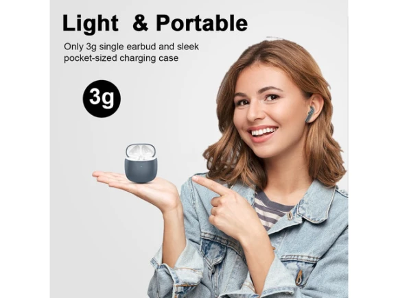 Gray Wireless Earbuds — Wireless Earbuds, Generic Logic, Inc.