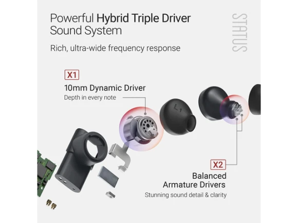 Wireless earbuds, Black — Wireless Earbuds, Between