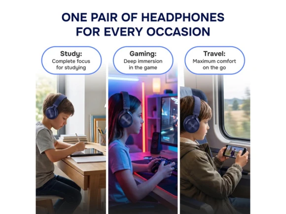 Wireless Headphones for Kids, Blue — Wireless Earbuds, Generic Logic, Inc.