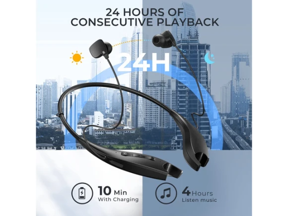 Neckband Bluetooth Headphones, 2 Pack — Wireless Earbuds, Generic Logic, Inc.