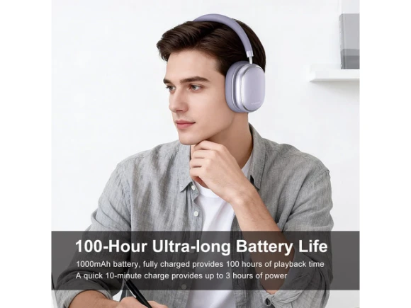 Wireless Bluetooth Headphones with Adaptive Noise Cancelling — Wireless Earbuds, NiceComfort