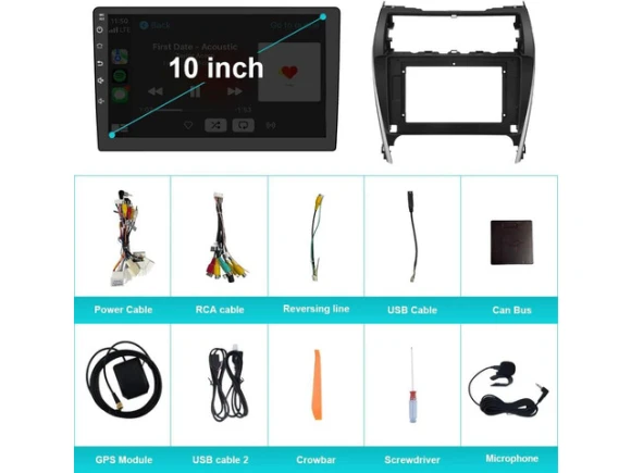 10-inch Car Radio for Toyota Camry 2012–2014 — Car Infotainment System, ilepo