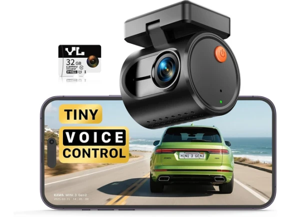 2K Tiny Dash Camera — Dash Cam, KAWA