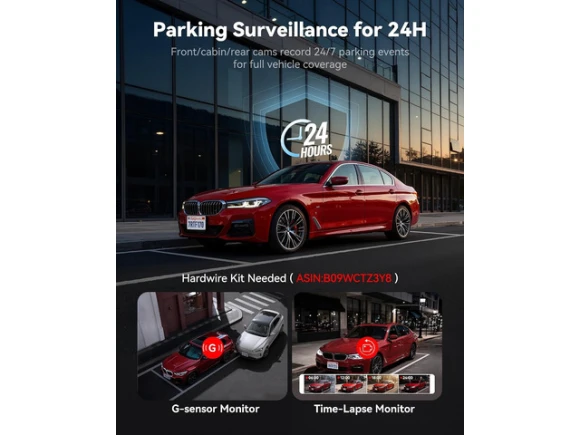 3-Channel Dash Cam — Dash Cam, REDTIGER