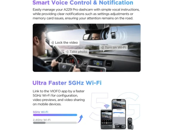 3-Channel Dash Cam — Dash Cam, VIOFO