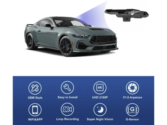 4K Dash Camera for Ford Mustang — Dash Cam, Fitcamx