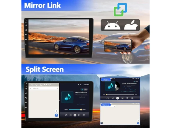 Android Car Radio for Hyundai Elantra (2011, 2012, 2013), 9-inch HD 1080P Touchscreen, 2G+64G — Car Infotainment System, SIXWIN