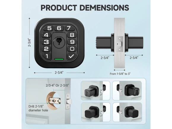 Fingerprint Door Knob — Smart Lock, STARWELL