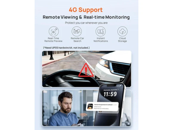 Front and Rear Car Dash Camera — Dash Cam, 70mai