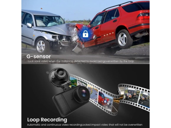 Front and Rear Dash Camera — Dash Cam, ilepo