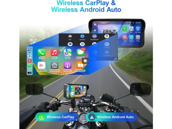 Motorcycle CarPlay Screen — Car Infotainment System, ilepo