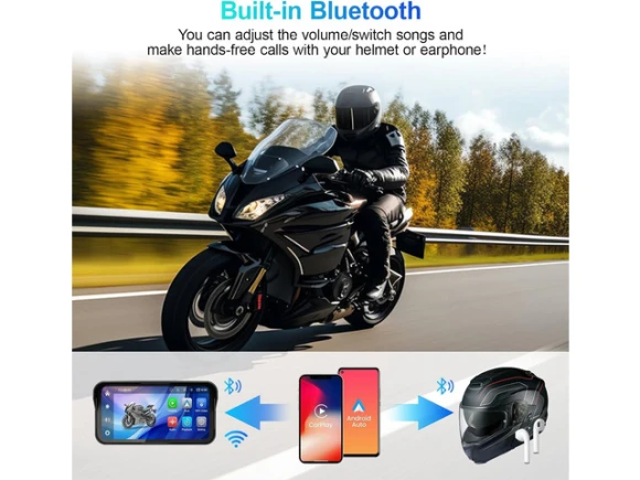 Motorcycle CarPlay Screen — Car Infotainment System, ilepo