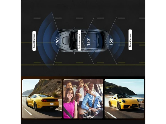 Three-Channel Mirror Dash Camera — Dash Cam, ilepo