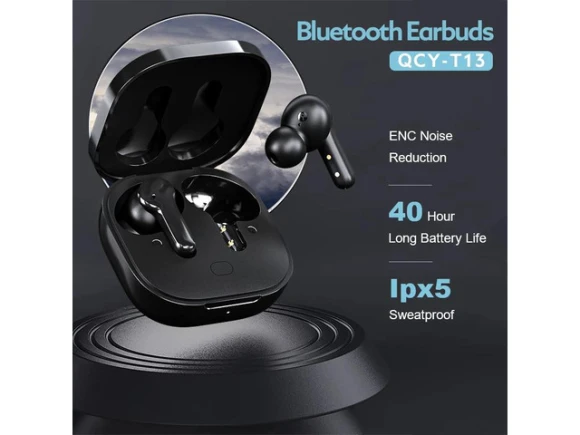 Bluetooth Headset — Wireless Earbuds, QCY