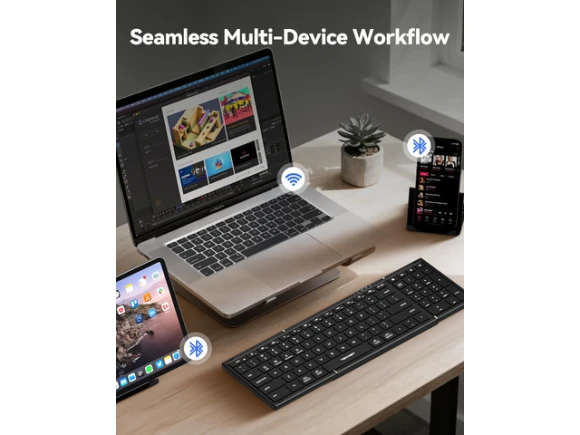 Wireless Foldable Bluetooth Keyboard — Bluetooth Keyboard, TECKNET