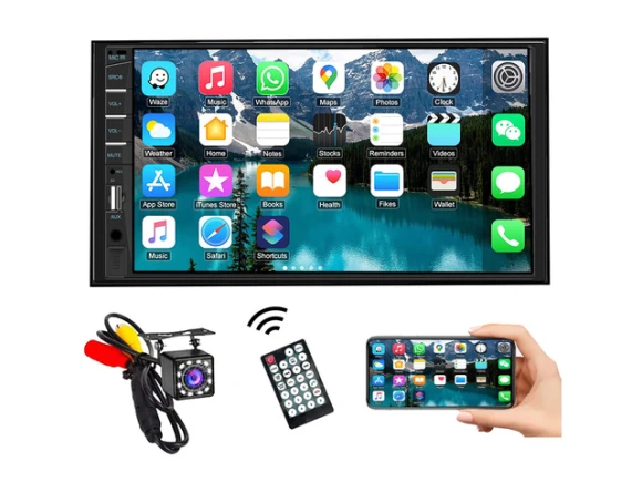 Double DIN Car Stereo Radio with 7-Inch Touchscreen — Car Infotainment System, Naifay
