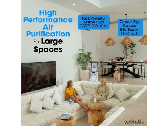 HEPA Air Purifier, White — Air Purifier, SereneLife