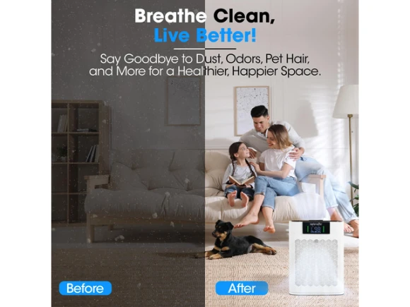 HEPA Air Purifier, White — Air Purifier, SereneLife