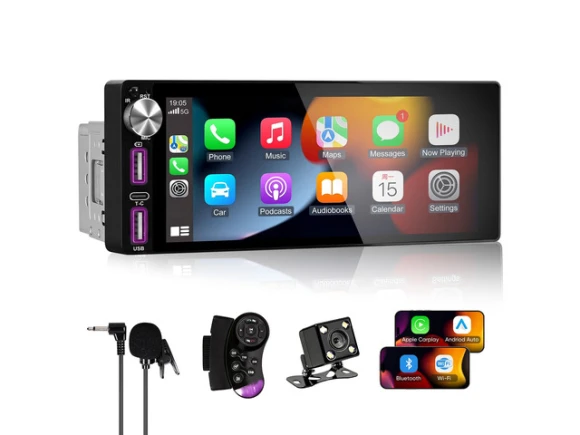 Single-DIN Car Stereo — Car Infotainment System, RDFEBC